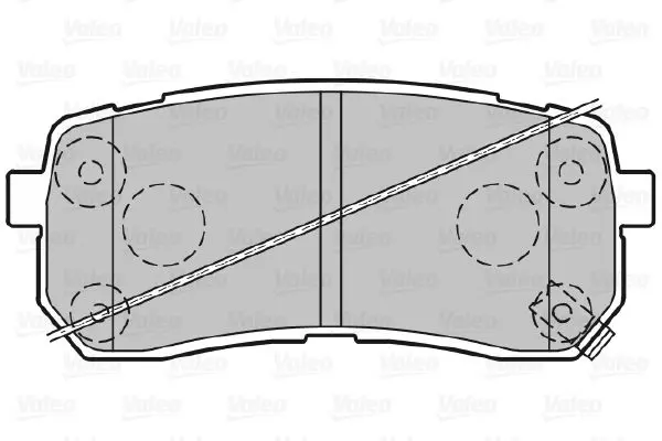 Handler.Part Brake pad set, disc brake Valeo 601359 2