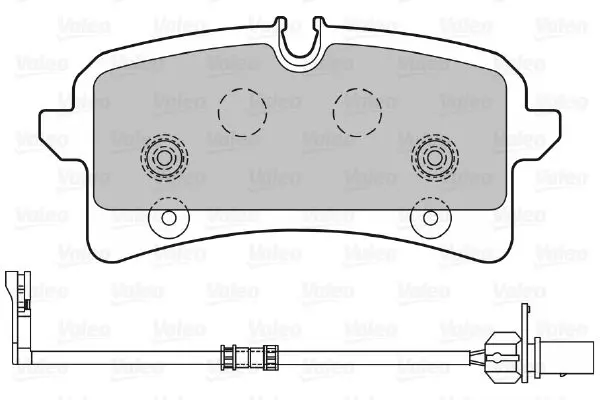 Handler.Part Brake pad set, disc brake Valeo 601393 2