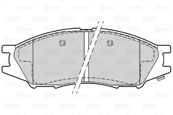 Handler.Part Brake pad set, disc brake Valeo 598747 2