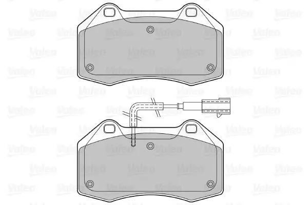 Handler.Part Brake pad set, disc brake Valeo 601275 2