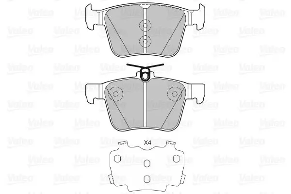 Handler.Part Brake pad set, disc brake Valeo 601425 2