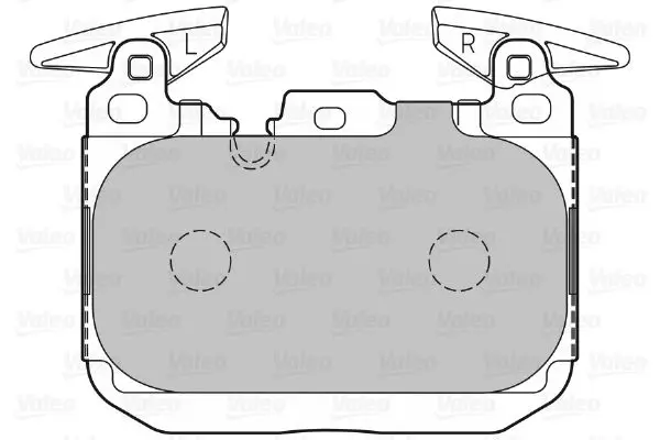 Handler.Part Brake pad set, disc brake Valeo 601344 2