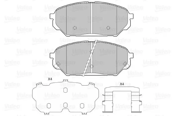 Handler.Part Brake pad set, disc brake Valeo 601308 2