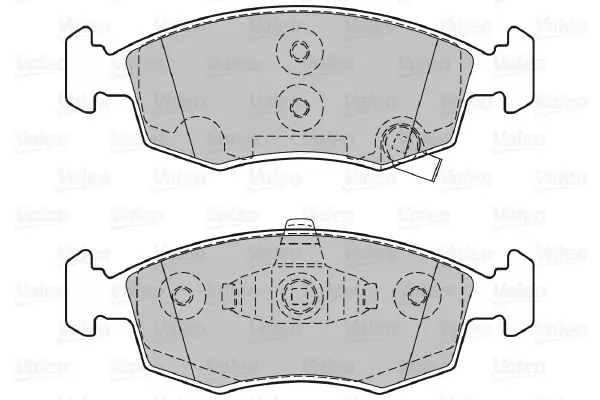 Handler.Part Brake pad set, disc brake Valeo 601297 2