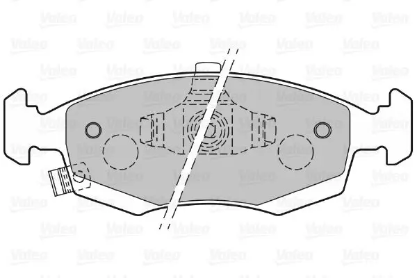 Handler.Part Brake pad set, disc brake Valeo 601326 2