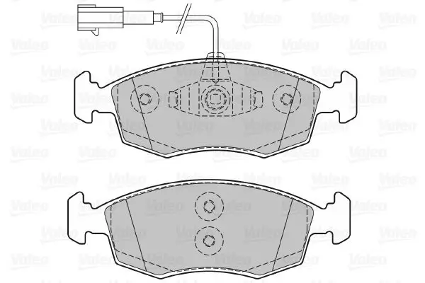 Handler.Part Brake pad set, disc brake Valeo 601298 2