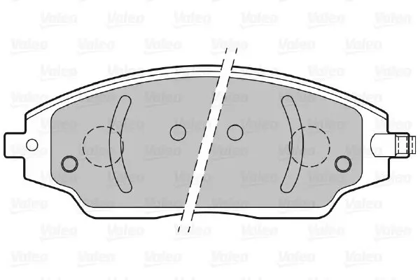 Handler.Part Brake pad set, disc brake Valeo 601398 2