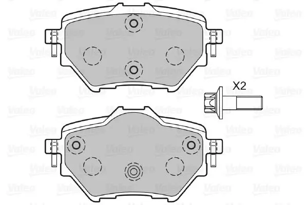 Handler.Part Brake pad set, disc brake Valeo 601396 2