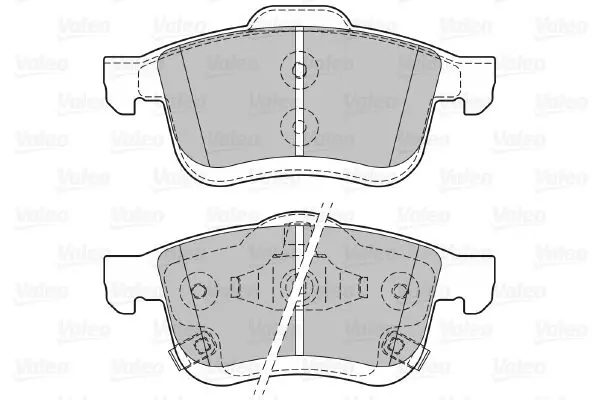 Handler.Part Brake pad set, disc brake Valeo 601414 2