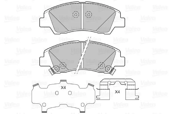 Handler.Part Brake pad set, disc brake Valeo 601409 2