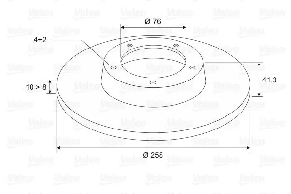 Handler.Part Brake disc Valeo 197527 2