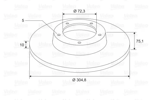 Handler.Part Brake disc Valeo 197624 2