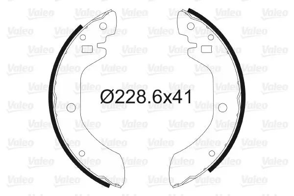 Handler.Part Brake shoe set Valeo 562021 1