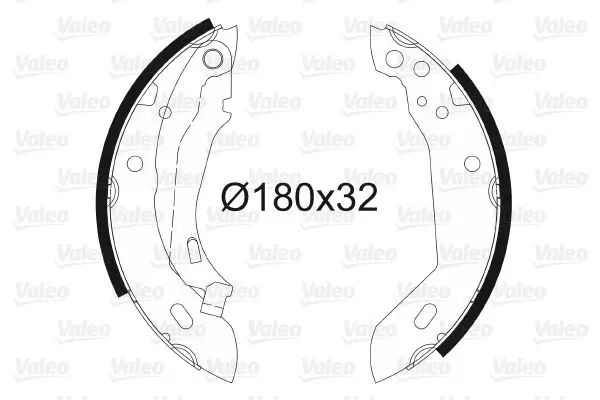 Handler.Part Brake shoe set Valeo 562037 1