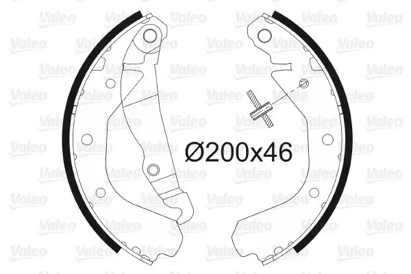 Handler.Part Brake shoe set Valeo 562038 1