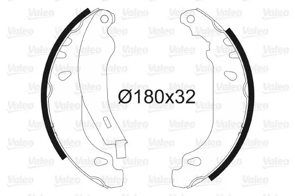 Handler.Part Brake shoe set Valeo 562084 1