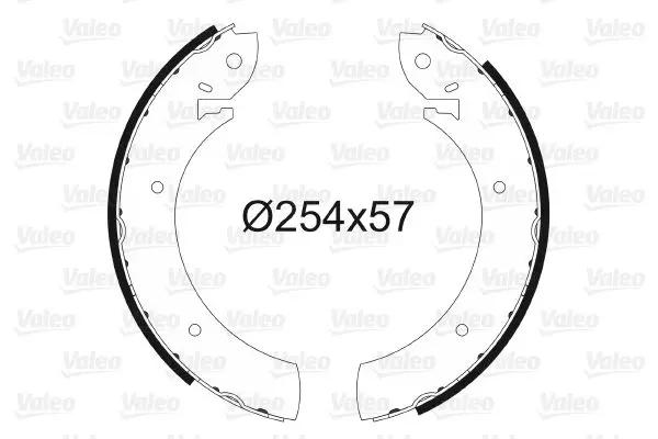 Handler.Part Brake shoe set Valeo 562108 1