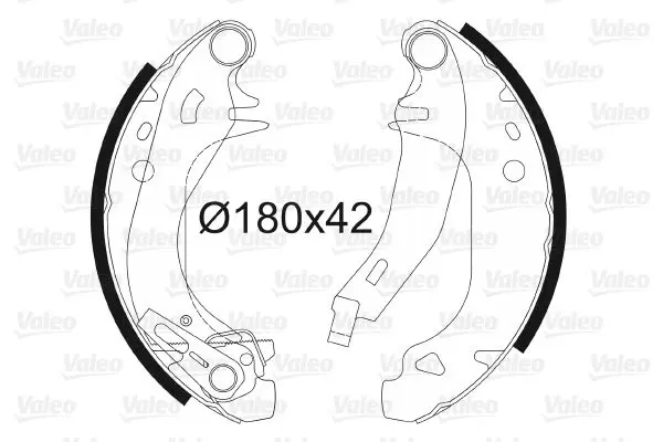 Handler.Part Brake shoe set Valeo 562109 1