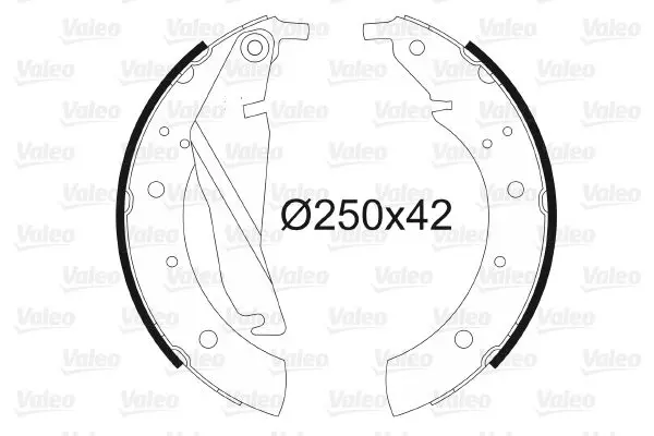 Handler.Part Brake shoe set Valeo 562522 1