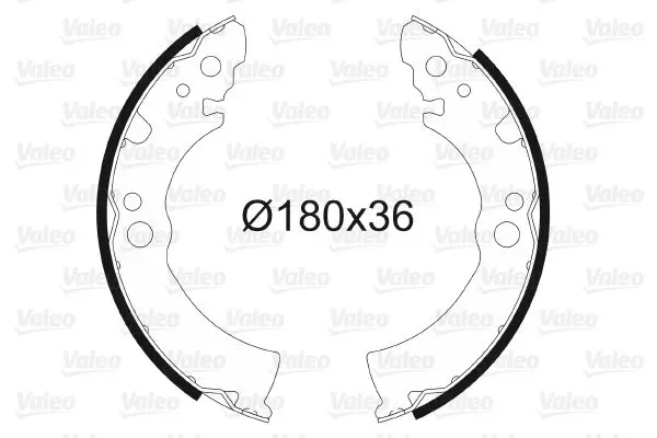 Handler.Part Brake shoe set Valeo 562532 1