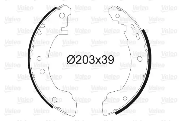 Handler.Part Brake shoe set Valeo 562548 1