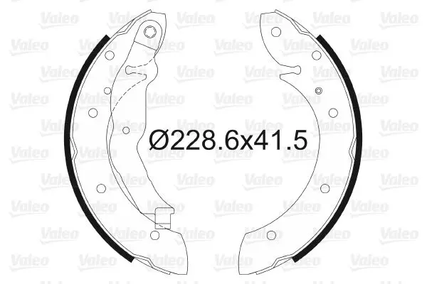 Handler.Part Brake shoe set Valeo 562551 1