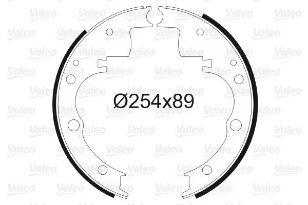 Handler.Part Brake shoe set Valeo 562594 1