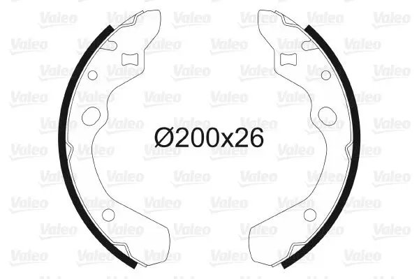 Handler.Part Brake shoe set Valeo 562595 1