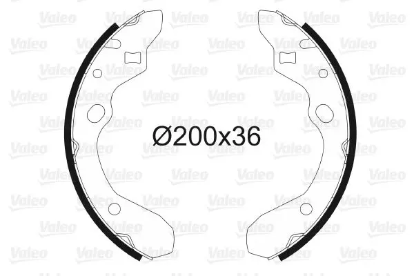 Handler.Part Brake shoe set Valeo 562596 1