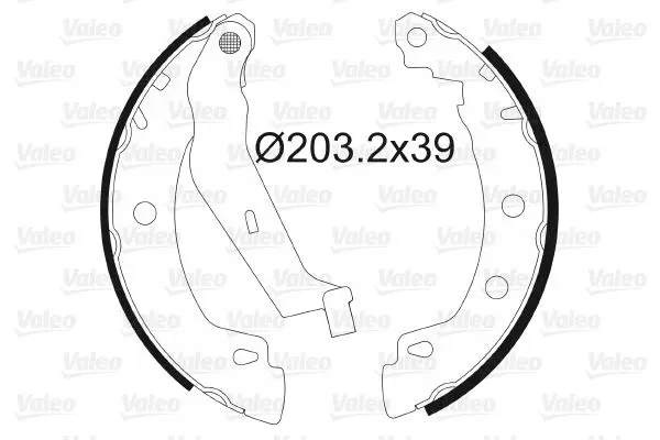 Handler.Part Brake shoe set Valeo 562629 1