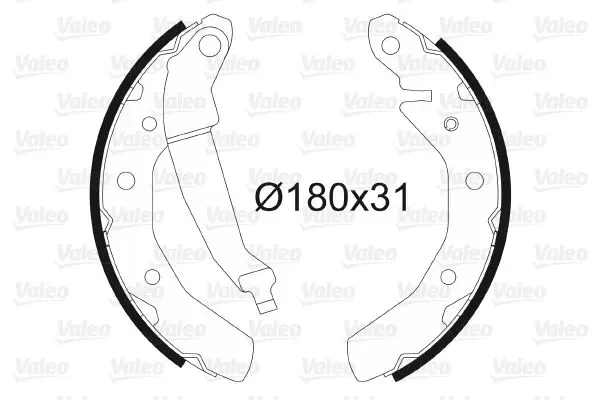 Handler.Part Brake shoe set Valeo 562651 1