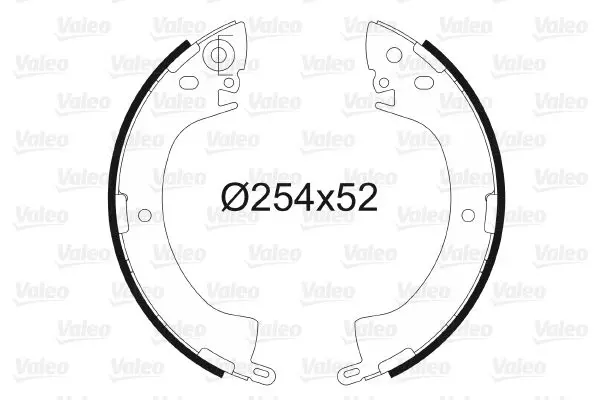 Handler.Part Brake shoe set Valeo 562672 1