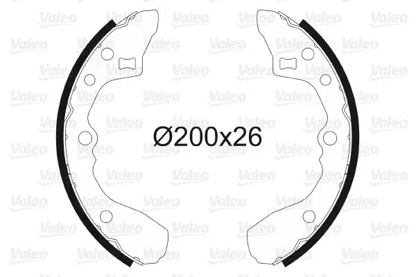 Handler.Part Brake shoe set Valeo 562702 1