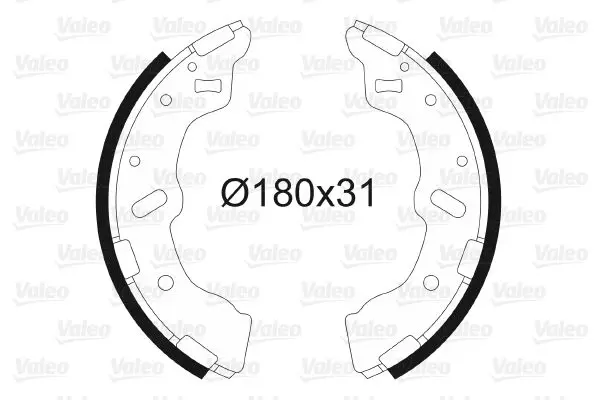 Handler.Part Brake shoe set Valeo 562720 1