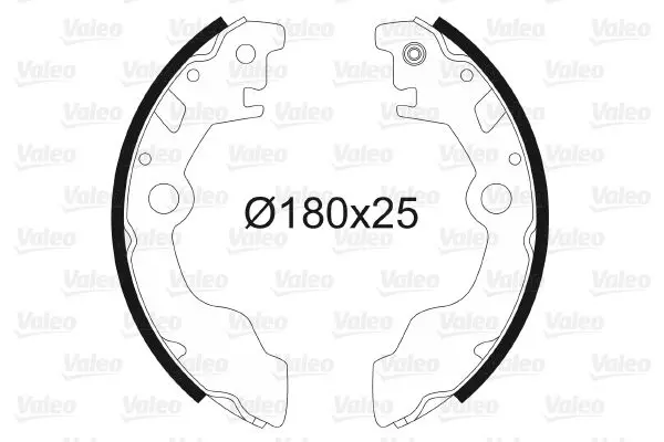 Handler.Part Brake shoe set Valeo 562721 1