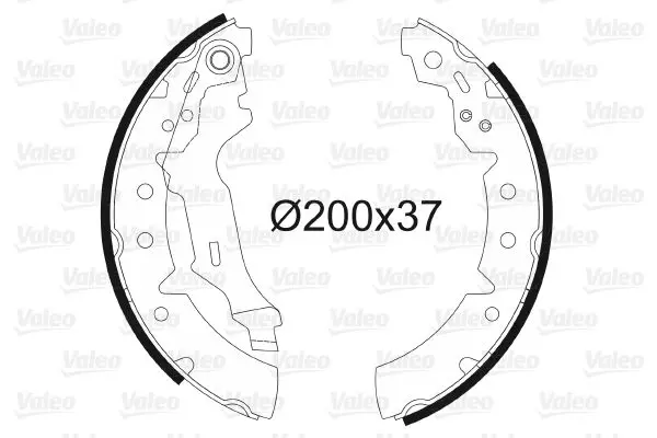 Handler.Part Brake shoe set Valeo 562741 1