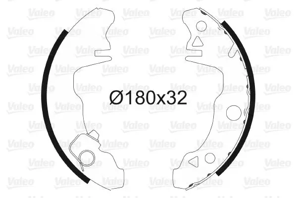 Handler.Part Brake shoe set Valeo 562762 1