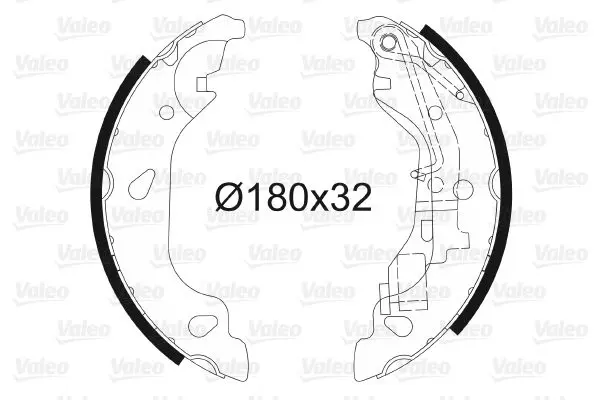 Handler.Part Brake shoe set Valeo 562770 1