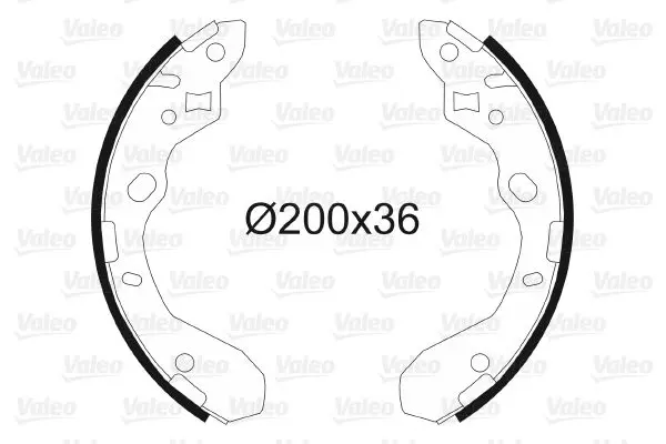 Handler.Part Brake shoe set Valeo 562779 1