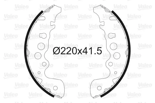 Handler.Part Brake shoe set Valeo 562784 1