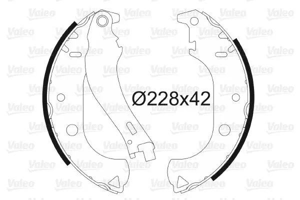 Handler.Part Brake shoe set Valeo 562806 1