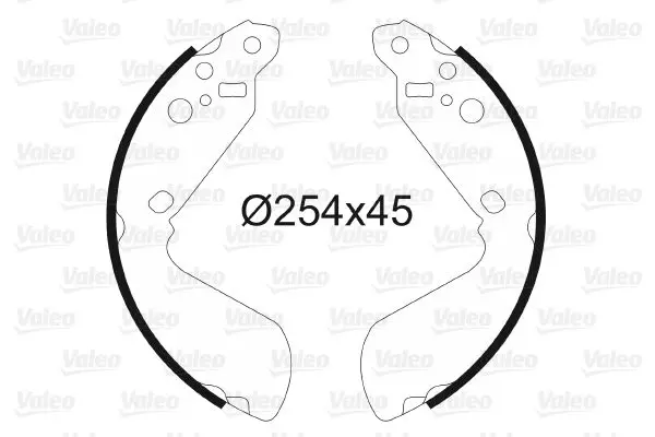 Handler.Part Brake shoe set Valeo 562992 1