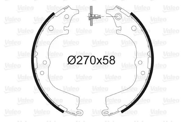 Handler.Part Brake shoe set Valeo 562995 1