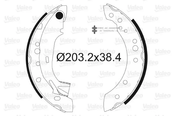 Handler.Part Brake shoe set Valeo 562997 1