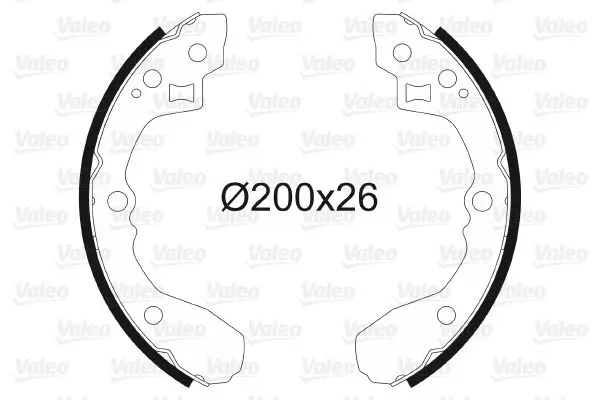 Handler.Part Brake shoe set Valeo 564000 1