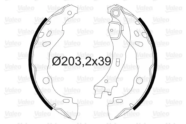 Handler.Part Brake shoe set Valeo 564006 1