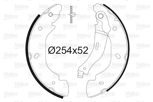 Handler.Part Brake shoe set Valeo 564023 1