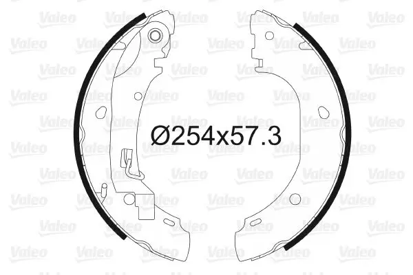 Handler.Part Brake shoe set Valeo 564025 1