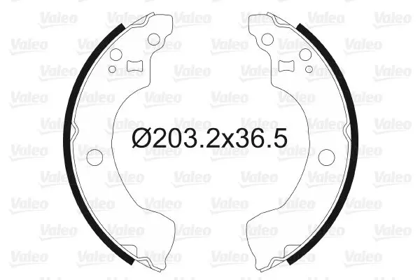 Handler.Part Brake shoe set Valeo 564029 1