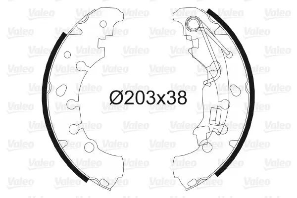 Handler.Part Brake shoe set Valeo 564076 1